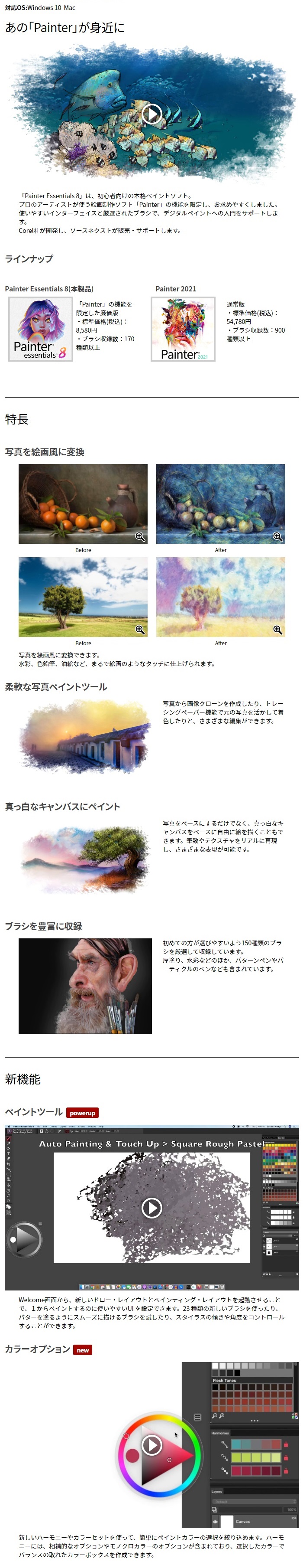 AMIダウンロード Painter Essentials ダウンロード版【ソースネクスト】
